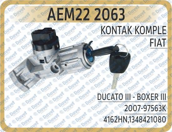 AEM 222063 Kontak Komple Ducato Iii - Boxer Iii 2007-97563k